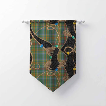 O'Brien Scottish Tartan Twisted Ropes Stylized Gonfalon Chevron - Tartan Vibes Clothing