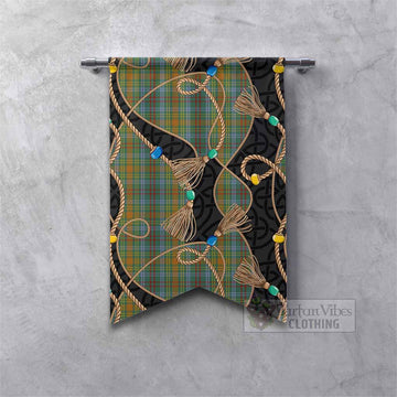 O'Brien Scottish Tartan Twisted Ropes Stylized Gonfalon Fishtail - Tartan Vibes Clothing
