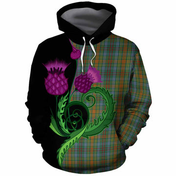 O'Brien Tartan Cotton Hoodie Traditional Scottish Thistle