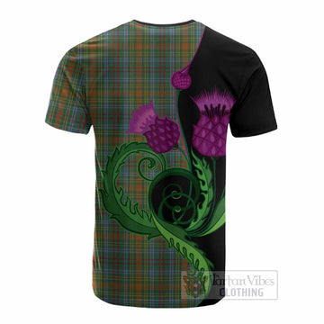 O'Brien Tartan Cotton T-shirt Traditional Scottish Thistle