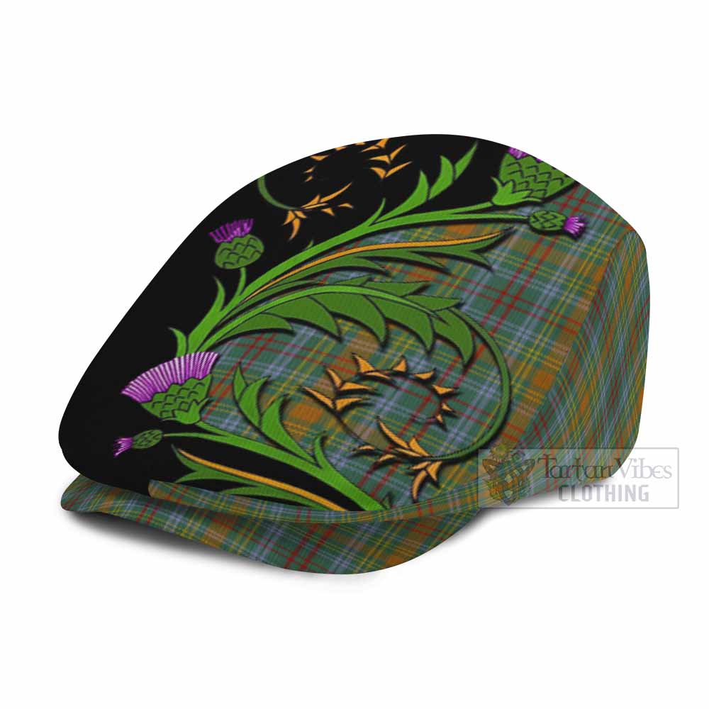 O'Brien Tartan Flat Cap, Jeff Cap Scottish Thistle Pride Heritage Art