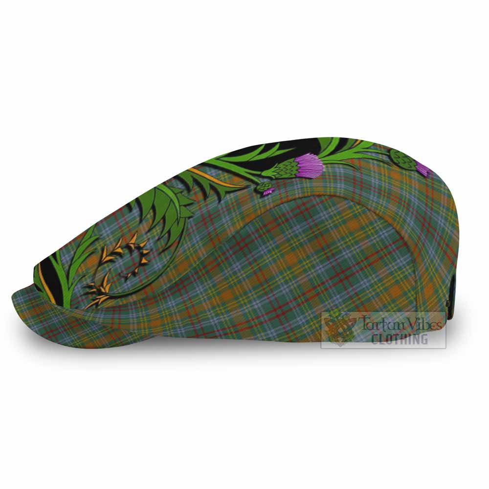 O'Brien Tartan Flat Cap, Jeff Cap Scottish Thistle Pride Heritage Art