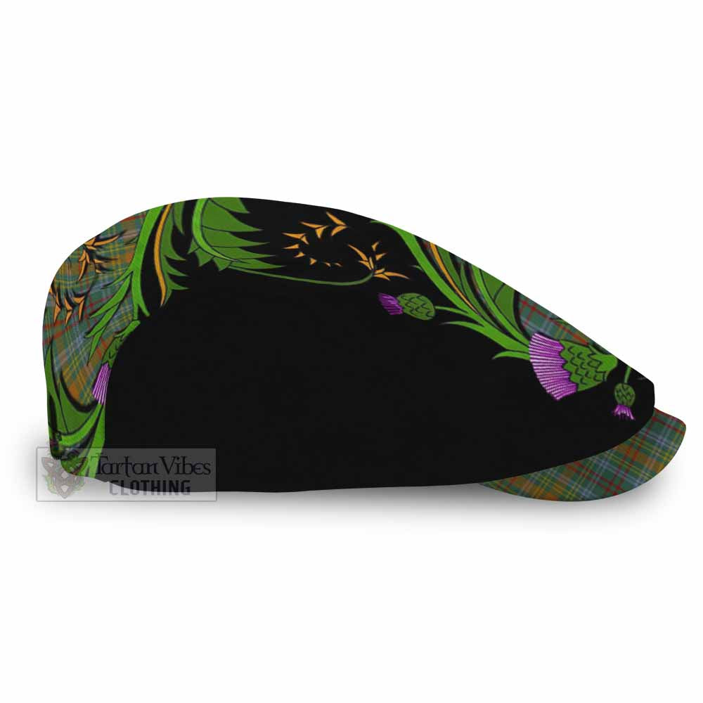 O'Brien Tartan Flat Cap, Jeff Cap Scottish Thistle Pride Heritage Art