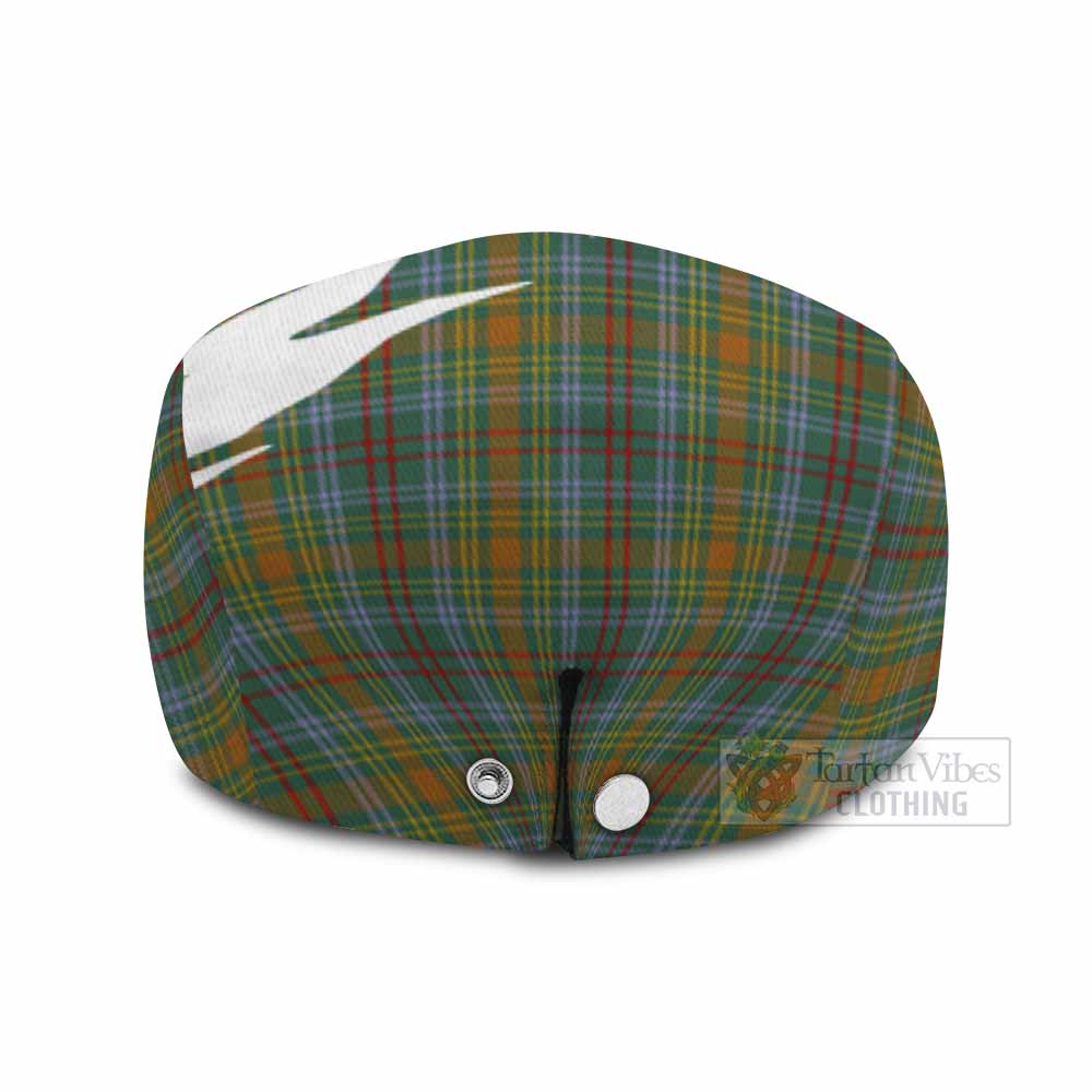 O'Brien Tartan Loch Ness Monster Scottish Heritage Art Flat Cap, Jeff Cap