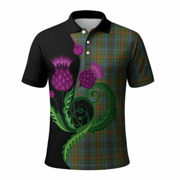 O'Brien Tartan Polo Shirt Traditional Scottish Thistle