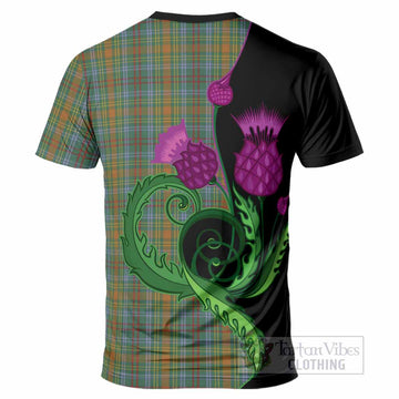 O'Brien Tartan T-Shirt Traditional Scottish Thistle