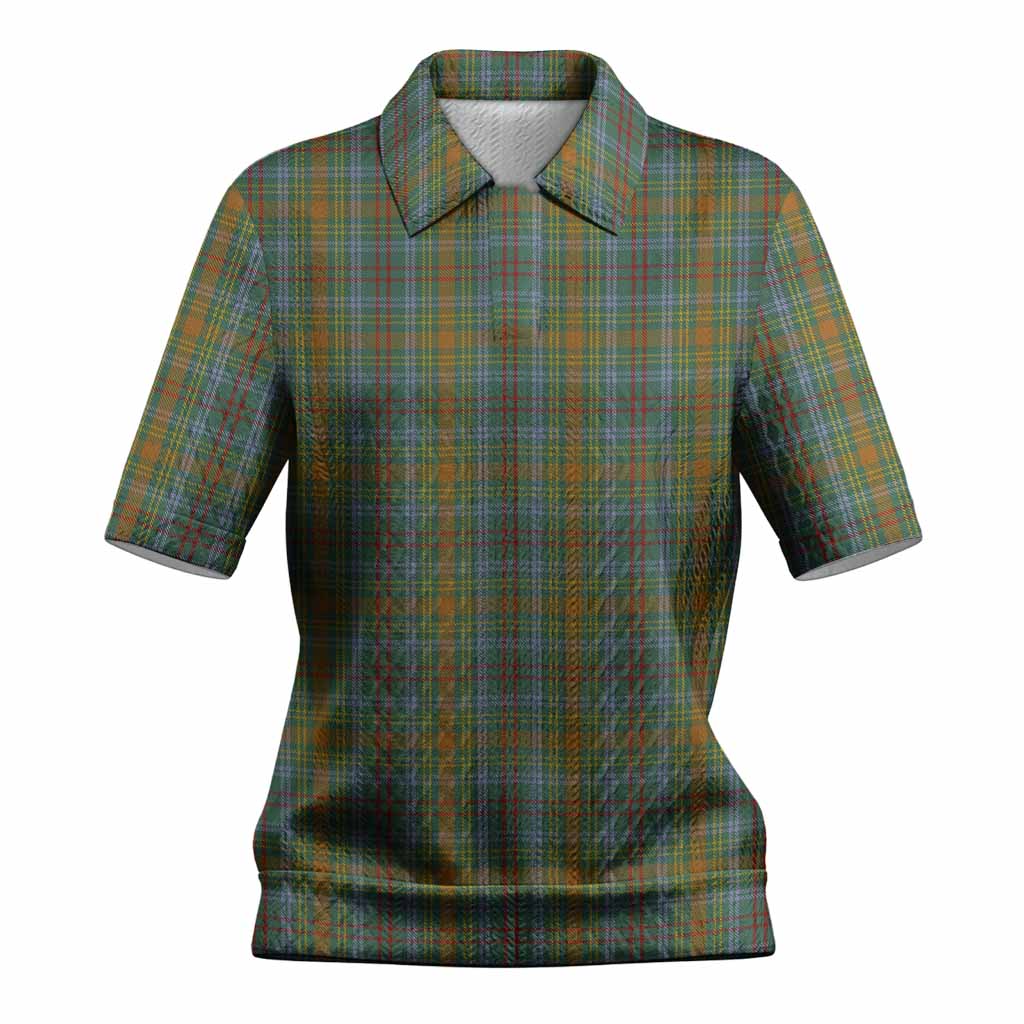 O'Brien Tartan Women’s Polo Sweater Top