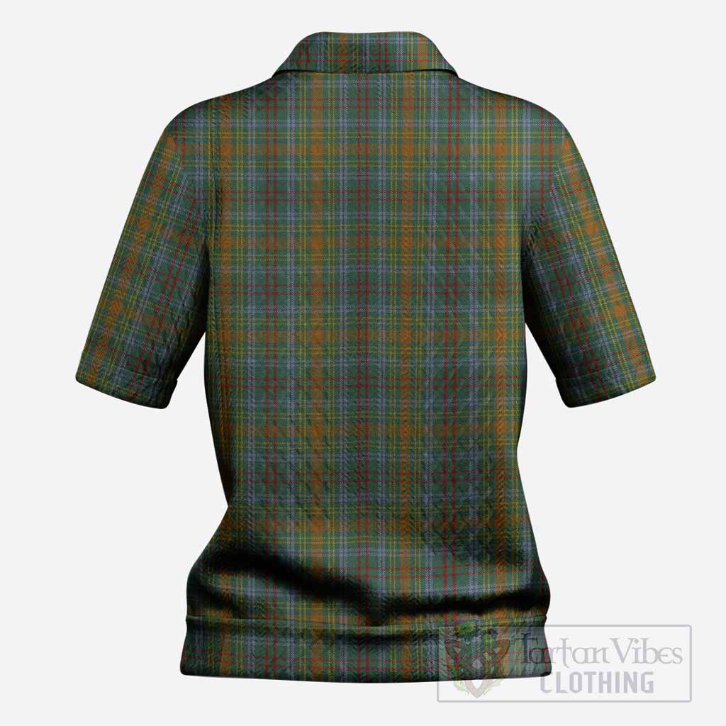 O'Brien Tartan Women’s Polo Sweater Top