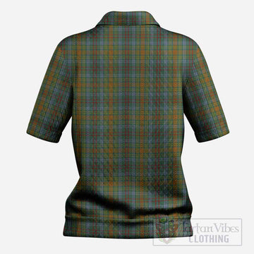 O'Brien Tartan Women’s Polo Sweater Top