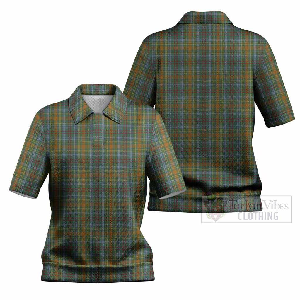 O'Brien Tartan Women’s Polo Sweater Top