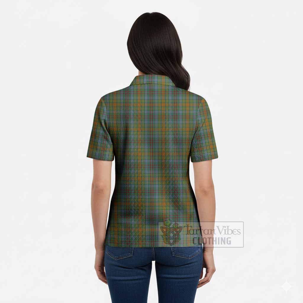 O'Brien Tartan Women’s Polo Sweater Top