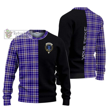 Ochterlony Tartan Ugly Sweater with Family Crest and Half Of Me Style Unisex - Tartan Vibes Clothing