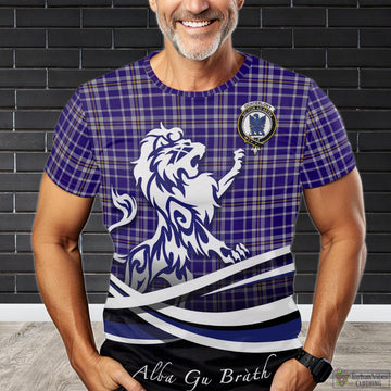 Ochterlony Tartan T-Shirt with Alba Gu Brath Regal Lion Emblem