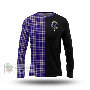 Ochterlony Tartan Long Sleeve T-Shirt with Family Crest and Half Of Me Style Unisex - Tartan Vibes Clothing