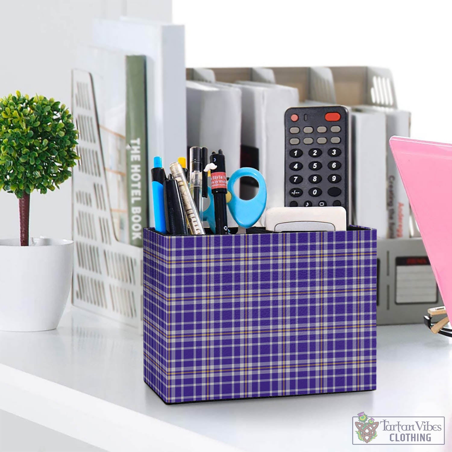 Ochterlony Tartan Pen Holder One Size 5.9"(L)*2.7"(W)*4.3"(H) - Tartan Vibes Clothing
