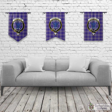 Ochterlony Tartan Gonfalon, Tartan Banner with Family Crest Rectangle - Tartan Vibes Clothing