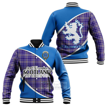 Ochterlony Family Crest Tartan Baseball Jacket Celebrate Saint Andrew's Day in Style Unisex - Tartan Vibes Clothing