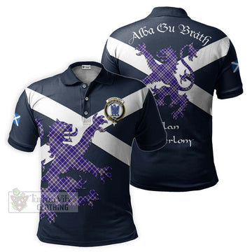 Ochterlony Tartan Lion Rampant Polo Shirt Proudly Display Your Heritage with Alba Gu Brath and Clan Name Kid - Tartan Vibes Clothing