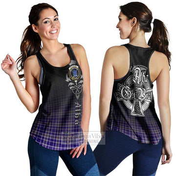 Ochterlony Tartan Women's Racerback Tanks Featuring Alba Gu Brath Family Crest Celtic Inspired 4XL - Tartan Vibes Clothing