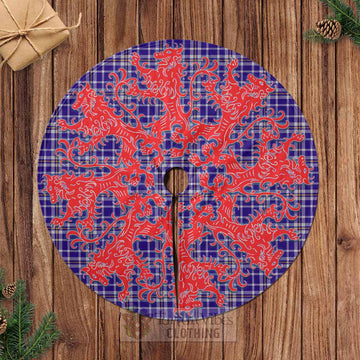 Tartan Vibes Clothing Ochterlony Tartan Christmas Tree Skirt Lion Rampant Style
