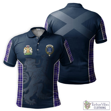 Ochterlony Tartan Men's Polo Shirt with Family Crest and Lion Rampant Vibes Sport Style Kid - Tartan Vibes Clothing