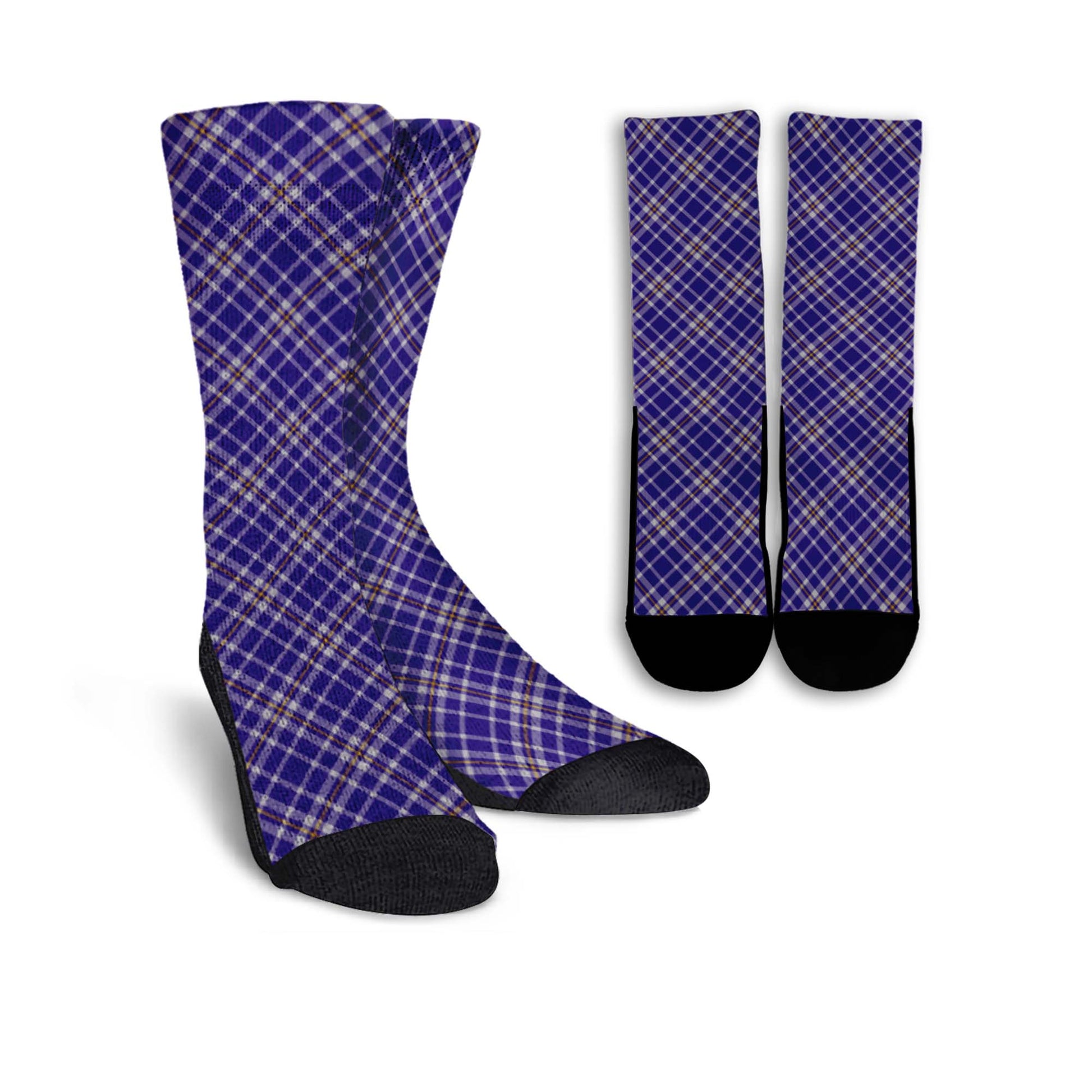 Ochterlony Tartan Crew Socks Cross Style Crew Socks - Tartan Vibes Clothing