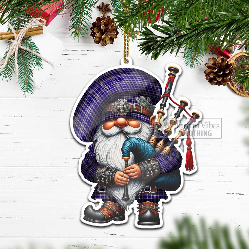 Ochterlony Tartan Bagpiper Gnome Christmas Ornament - Tartan Vibes Clothing