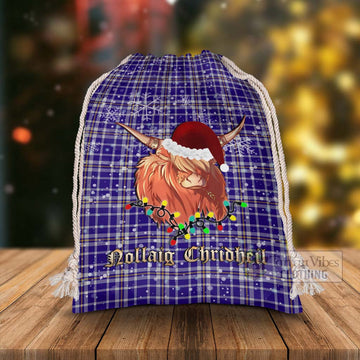 Ochterlony Tartan Christmas Santa's Bag with Twinkle Highland Cattle - Tartan Vibes Clothing