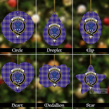 Ochterlony Tartan Christmas Aluminium Ornament with Family Crest Aluminium - Tartan Vibes Clothing