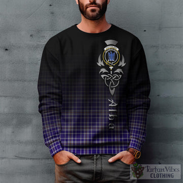 Ochterlony Tartan Sweatshirt Featuring Alba Gu Brath Family Crest Celtic Inspired Unisex - Tartan Vibes Clothing