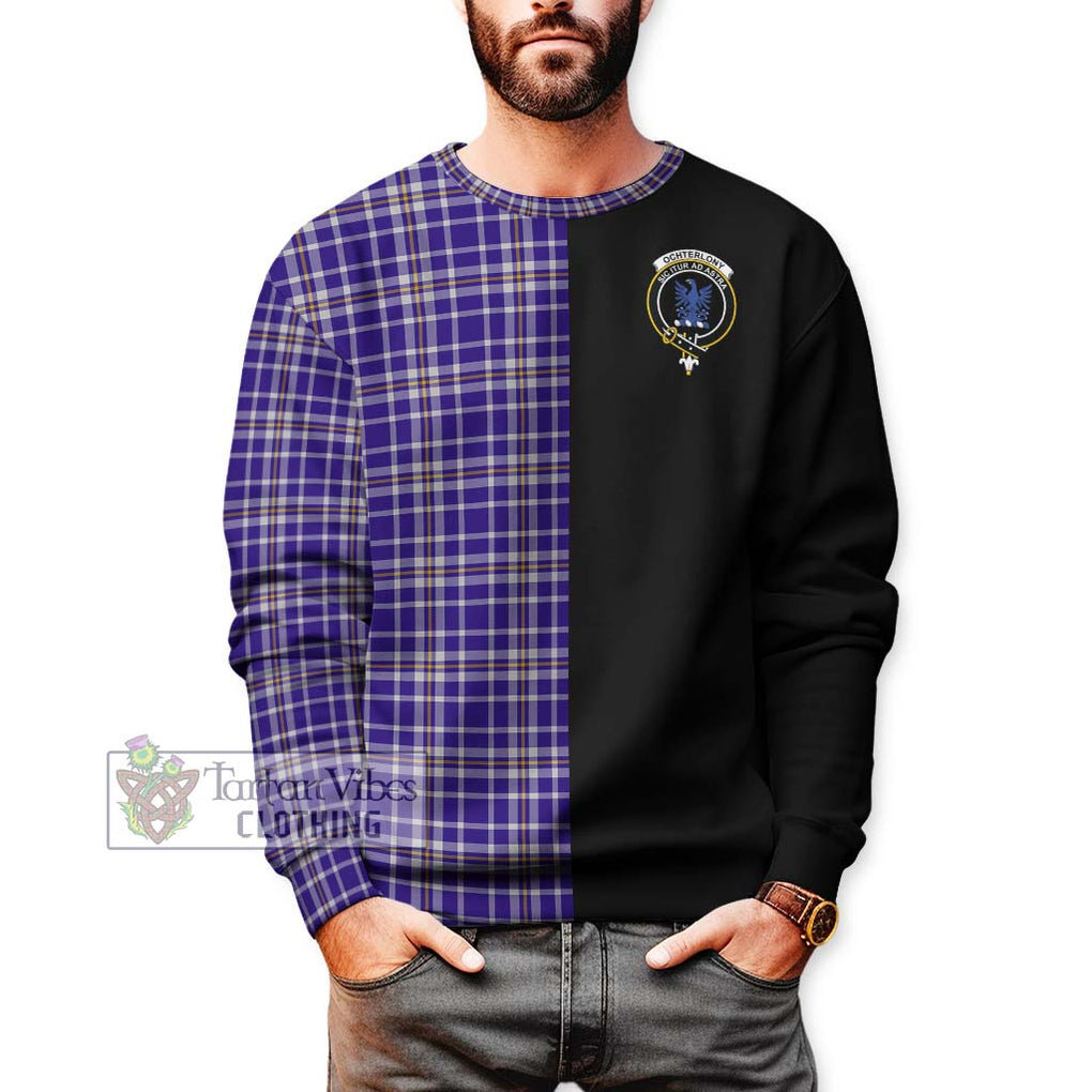 Ochterlony Tartan Sweatshirt with Family Crest and Half Of Me Style Unisex - Tartan Vibes Clothing