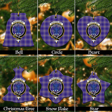Ochterlony Tartan Christmas Ceramic Ornaments with Family Crest Ceramic - Tartan Vibes Clothing