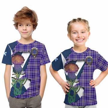 Ochterlony Tartan Family Crest Kid T-Shirt Scottish Thistle Celtic Inspired Youth XL Size14 - Tartan Vibes Clothing