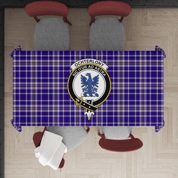 Ochterlony Tartan Tablecloth with Family Crest XL 57.1"x70.9"(145x180cm) - Tartan Vibes Clothing