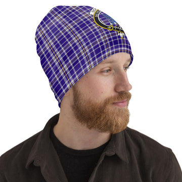 Ochterlony Tartan Beanies Hat with Family Crest One Size 10.5*10.2 inches - Tartan Vibes Clothing