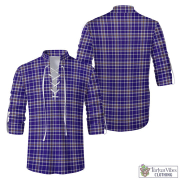 Ochterlony Tartan Men's Scottish Traditional Jacobite Ghillie Kilt Shirt Men - Tartan Vibes Clothing