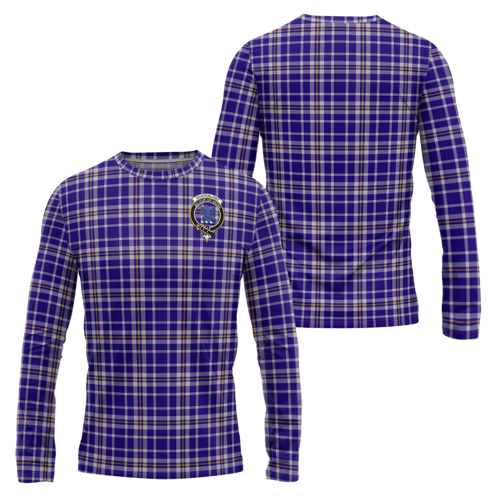 Ochterlony Tartan Long Sleeve T-Shirt with Family Crest Unisex - Tartan Vibes Clothing