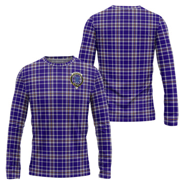 Ochterlony Tartan Long Sleeve T-Shirt with Family Crest Unisex - Tartan Vibes Clothing