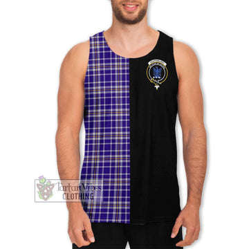 Ochterlony Tartan Men's Tank Top with Family Crest and Half Of Me Style Men - Tartan Vibes Clothing