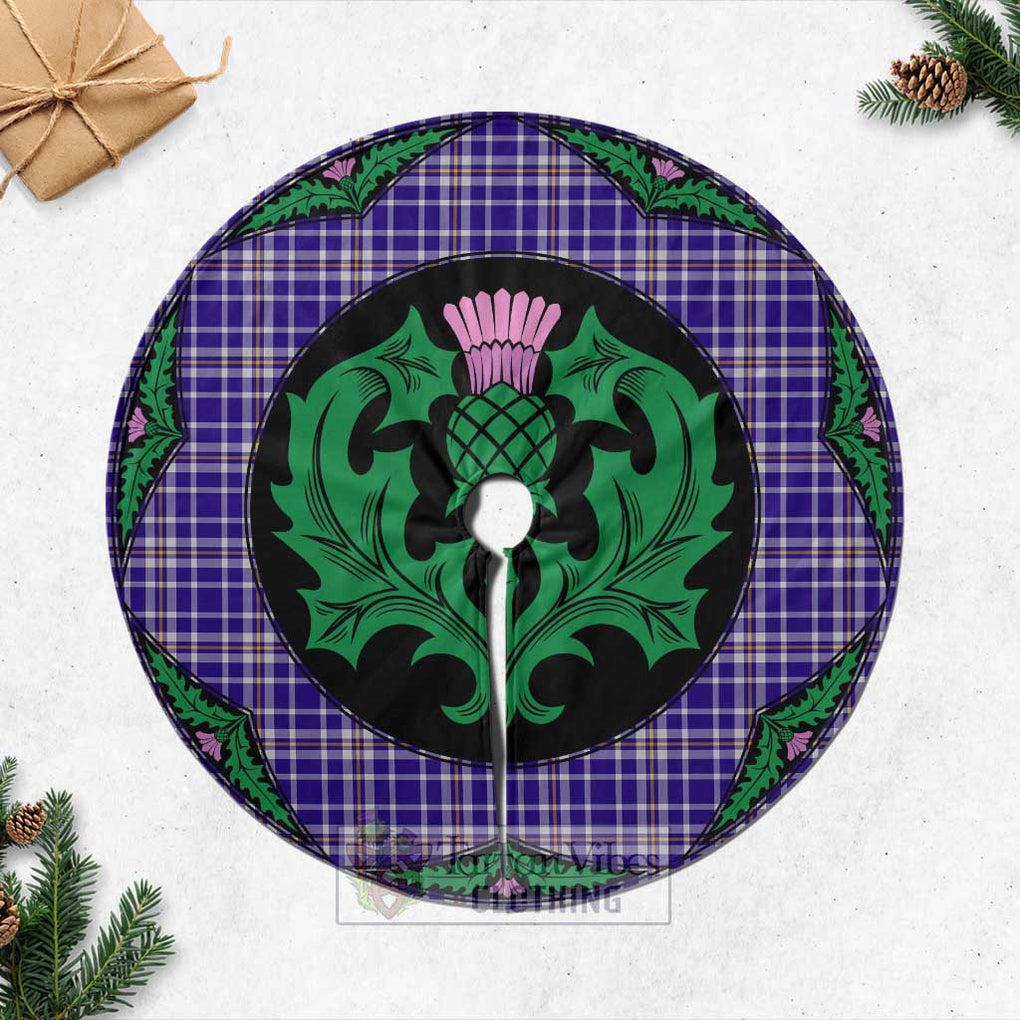 Ochterlony Tartan Christmas Tree Skirt Scottish Thistle Style Casual Tree Skirts - Tartan Vibes Clothing
