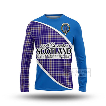 Ochterlony Family Crest Tartan Long Sleeve T-Shirt Celebrate Saint Andrew's Day in Style Unisex - Tartan Vibes Clothing