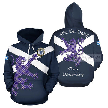 Ochterlony Tartan Lion Rampant Hoodie Proudly Display Your Heritage with Alba Gu Brath and Clan Name Zip Hoodie - Tartan Vibes Clothing