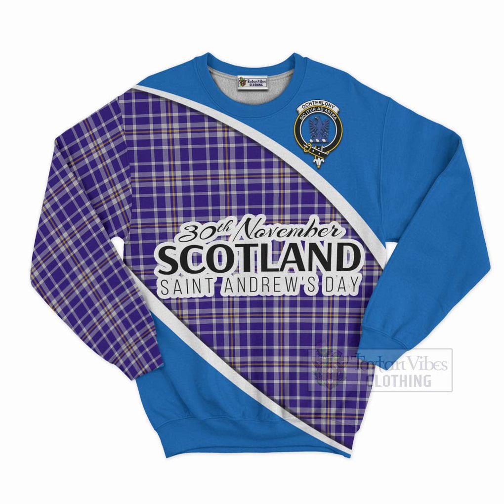 Ochterlony Family Crest Tartan Sweatshirt Celebrate Saint Andrew's Day in Style Unisex - Tartan Vibes Clothing