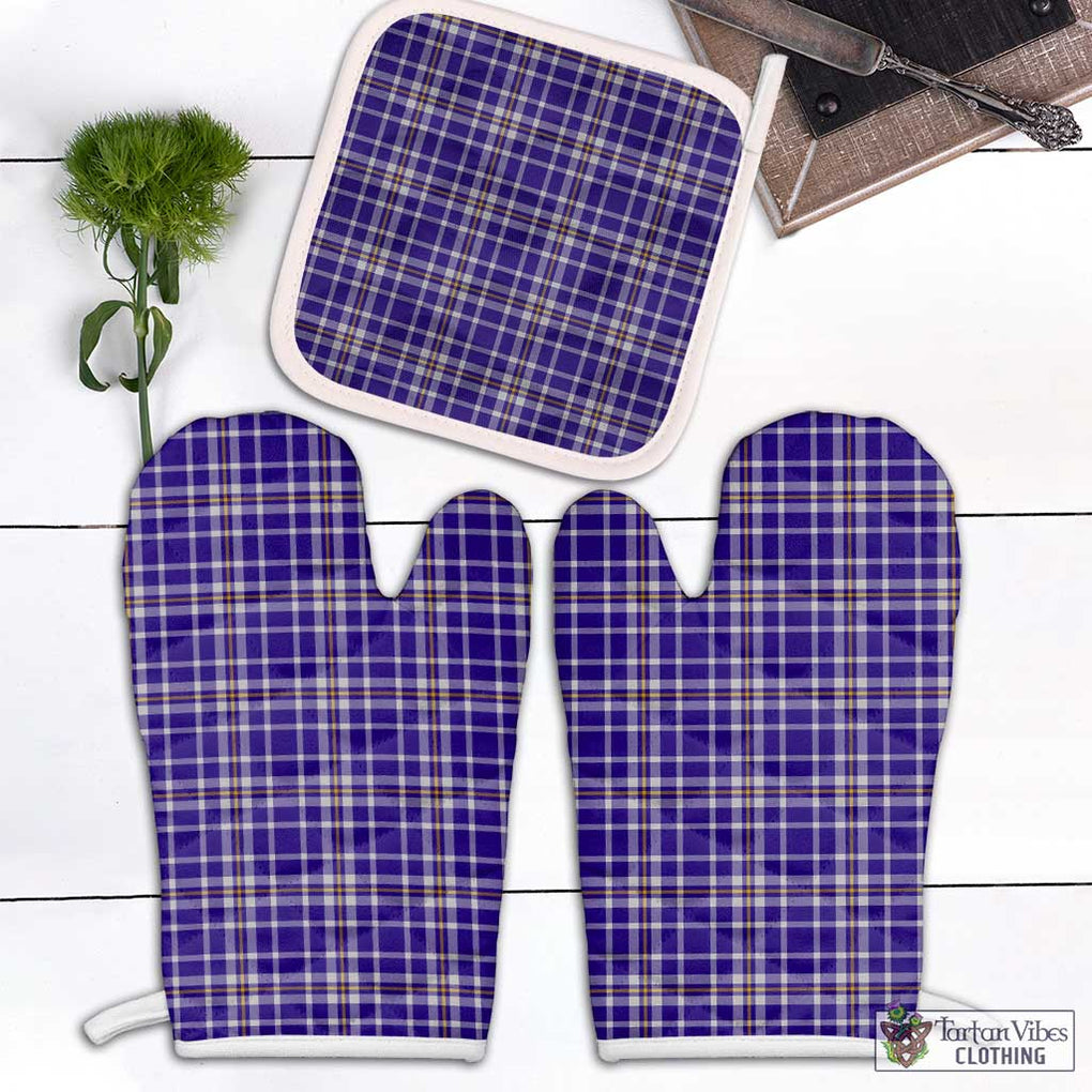 Ochterlony Tartan Combo Oven Mitt & Pot-Holder Combo 2 Oven Mitt & 1 Pot-Holder Black - Tartan Vibes Clothing