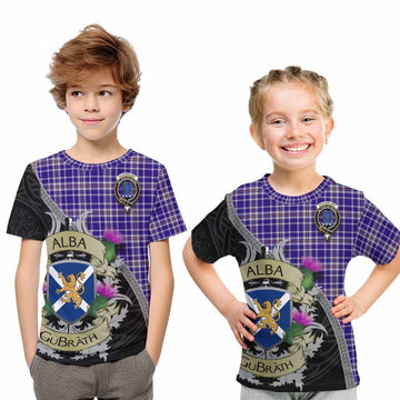 Ochterlony Tartan Family Crest Kid T-Shirt Lion Rampant Royal Thistle Shield Celtic Inspired Youth XL Size14 - Tartan Vibes Clothing