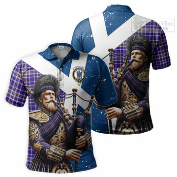 Ochterlony Tartan Polo Shirt with Family Crest Scottish Bagpiper Vibes Kid - Tartan Vibes Clothing