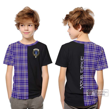 Ochterlony Tartan Kid T-Shirt with Family Crest and Half Of Me Style Youth XL Size14 - Tartan Vibes Clothing