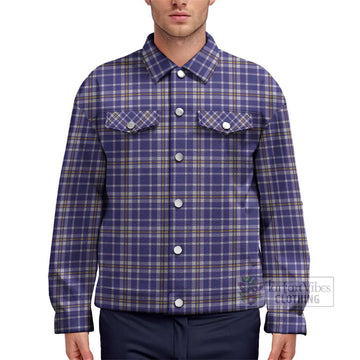 Ochterlony Tartan Unisex Lapel Cotton Jacket Unisex - Tartan Vibes Clothing