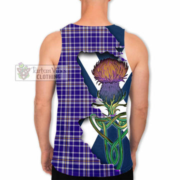 Ochterlony Tartan Family Crest Men's Tank Top Scottish Thistle Celtic Inspired - Tartan Vibes Clothing