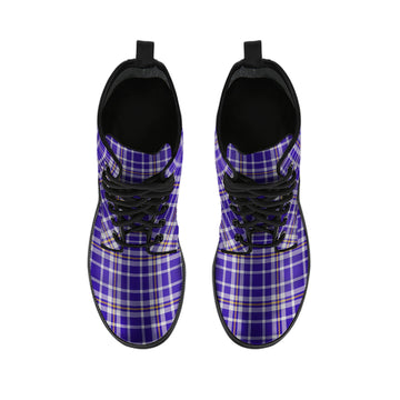Ochterlony Tartan Leather Boots - Tartan Vibes Clothing